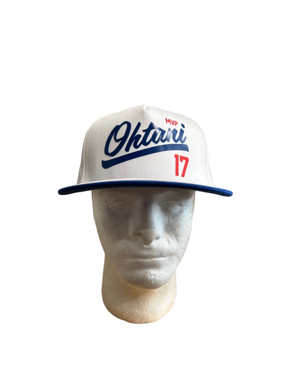 White & Blue MVP 17 Snapback Hat